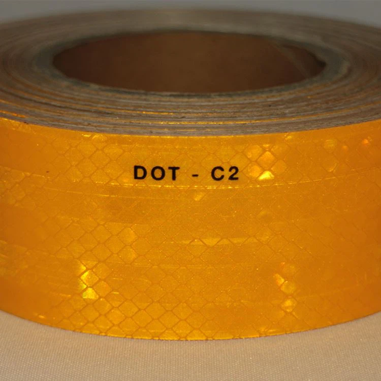 yellow dot reflective tape