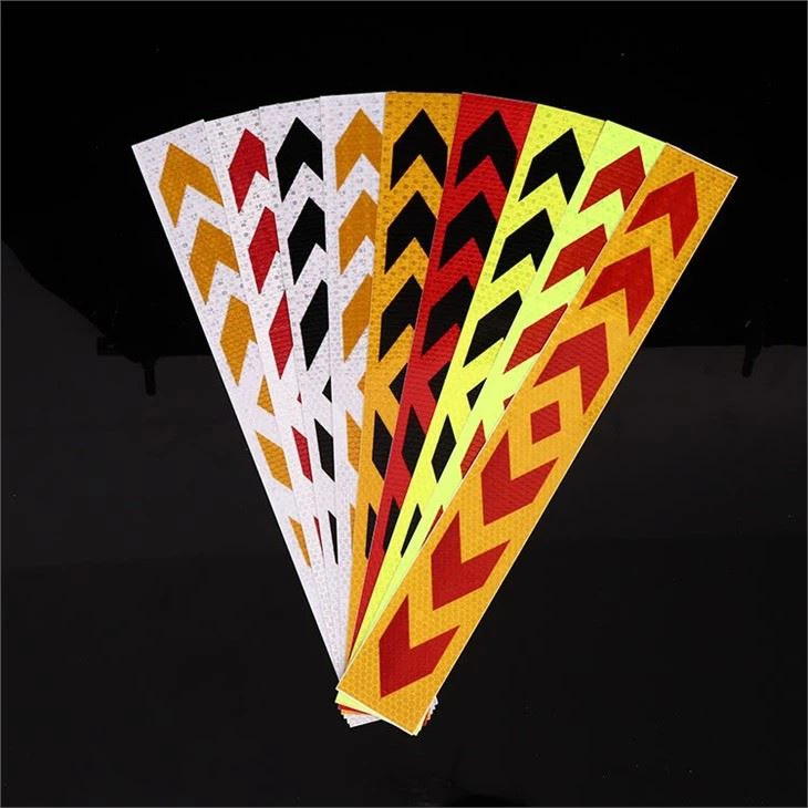 Reflective Sticker With Arrows For Vehicle