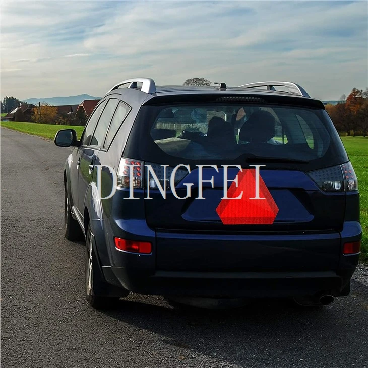 Slow-Moving Vehicle Warning Sign