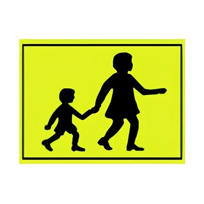 Niam Menyuam Tsev Kawm Ntawv Lub Tsheb Npav Reflective Sign Sticker