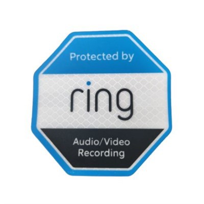 Ring Reflective Security Sign Stickers