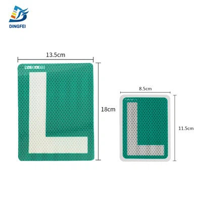 Spain V13 L Shape Reflective Sticker Phaj Rau Tus Tsav Tsheb Tshiab
